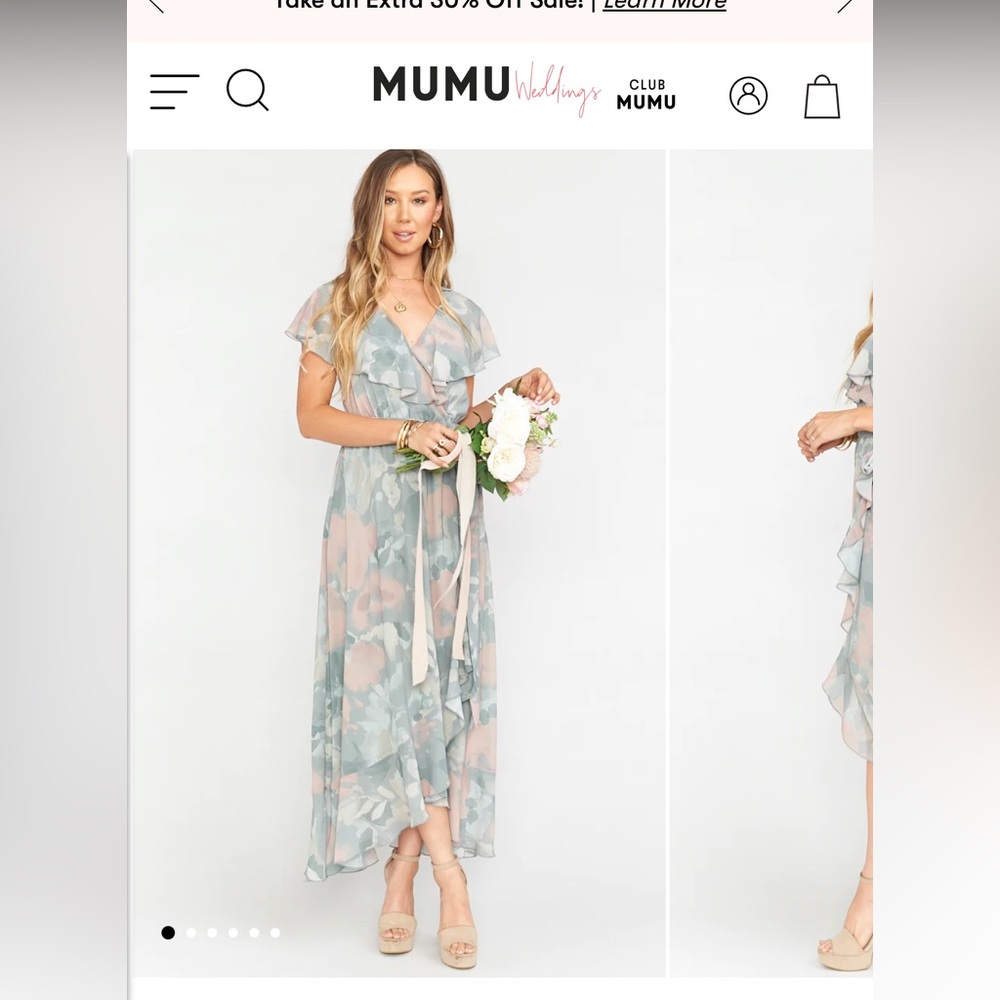Show Me Your Mumu Jenna Ruffle MIDI dress